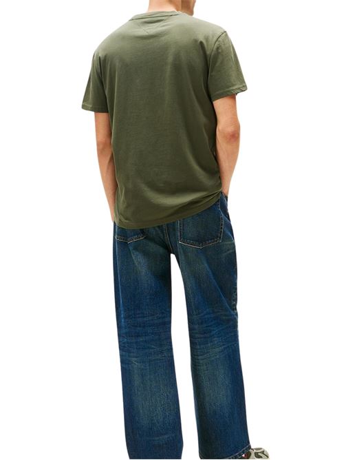 T-shirt in cotone verde Tommy Jeans | DM0DM207440H8